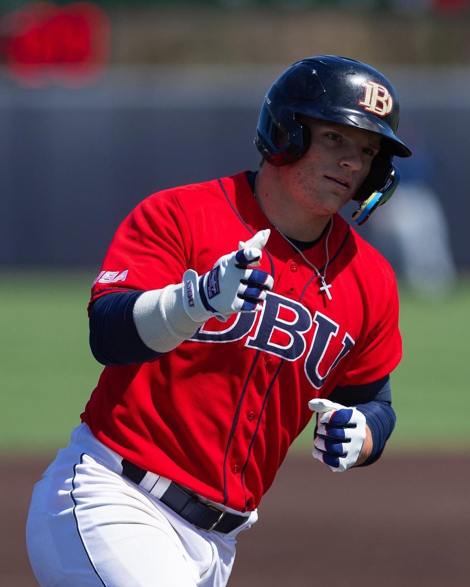 The thumper in the middle of the <a href="/DBU_Baseball/">DBU Baseball</a> lineup, <a href="/grant_jay33/">Grant Jay</a> has hit .309/.429/.701 with 42 home runs over his first two seasons.

He's also improved significantly behind the plate with regular playing time.

<a href="/KinaTraxInc/">KinaTrax</a> Fall Report 👉 buff.ly/3UOgQUP