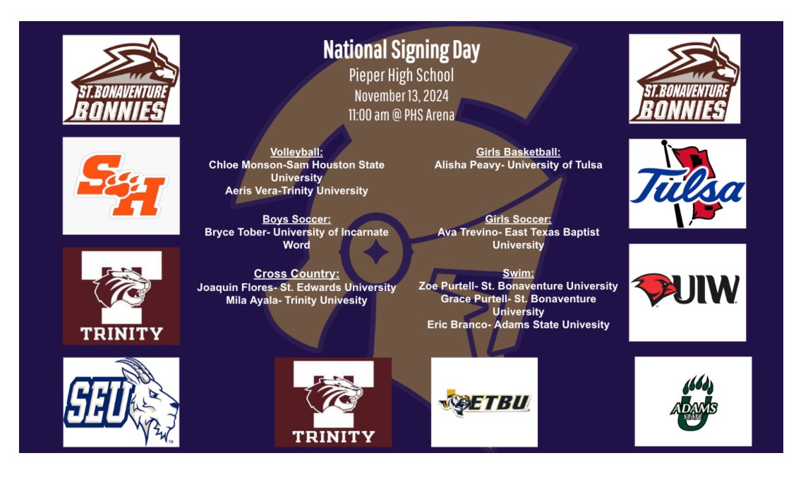 Pieper Warrior Athletics (@pieperwarrior) on Twitter photo Join us tomorrow as we celebrate these warriors and their commitment to play at the next level! <a href="/pieperhsempire/">Pieper High School Athletics Booster Club</a> Join us tomorrow as we celebrate these warriors and their commitment to play at the next level! <a href="/pieperhsempire/">Pieper High School Athletics Booster Club</a>