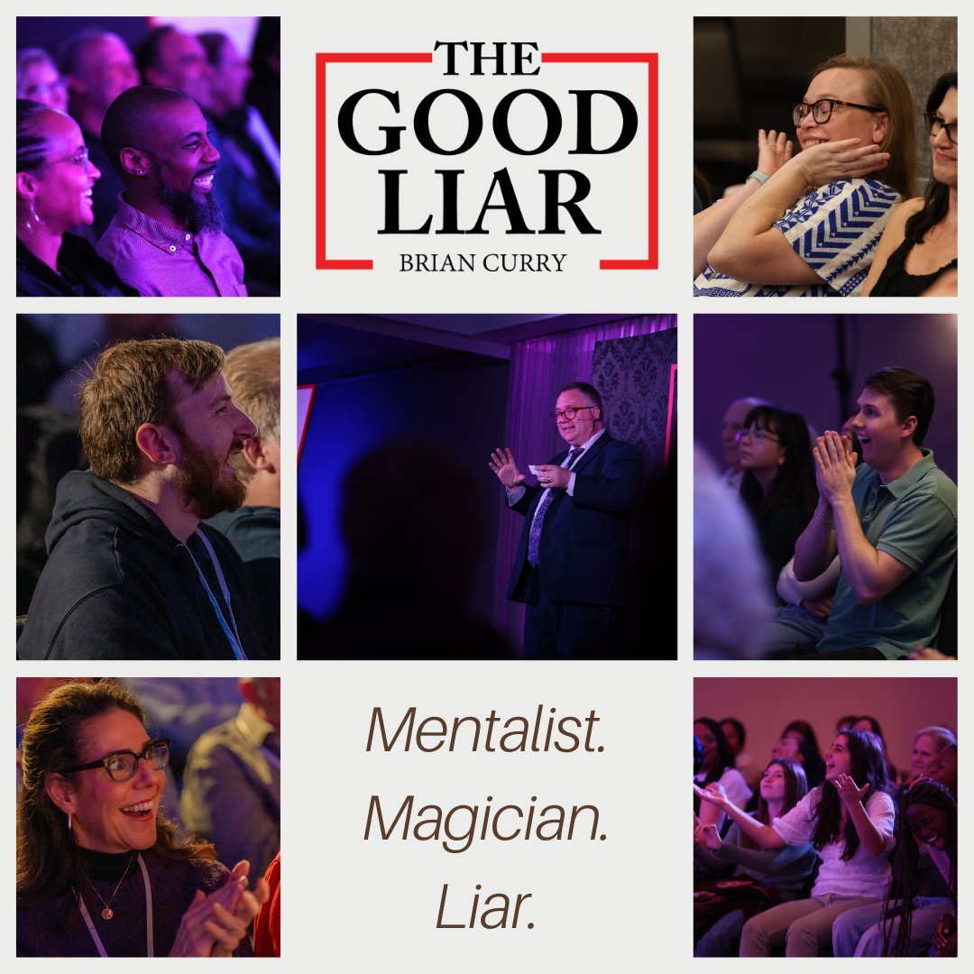 🎩✨ Ready to be amazed and deceived? Join Mentalist Brian Curry, The Good Liar for a night of mind-bending magic and laughter! Don't miss DC's favorite mentalist in action!