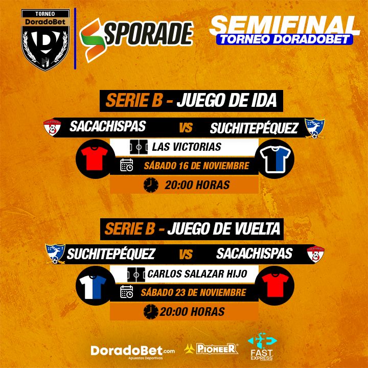 SERIE B - SEMIFINAL 🇬🇹⚽️ 

Sacachispas VS CSD Suchitepéquez

#Sporade #TuEsfuerzoVale #PioneerGT #DoradoBetGuatemala #FastExpressGT #PrimeraDivisiónGT #LaLigaDeAscenso