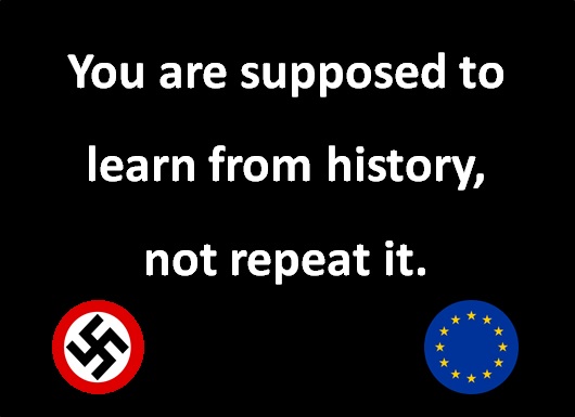 You are supposed to learn from history, not repeat it.