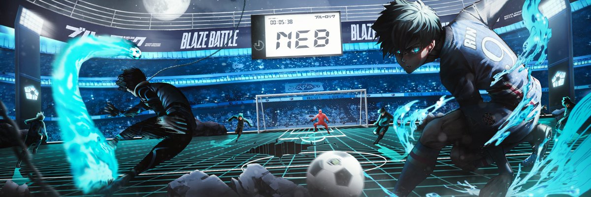 check out my latest Blue Lock header design! 💙 I'd love to know what y'all think! 🙌 Drop your feedback below and don’t forget to follow for more!