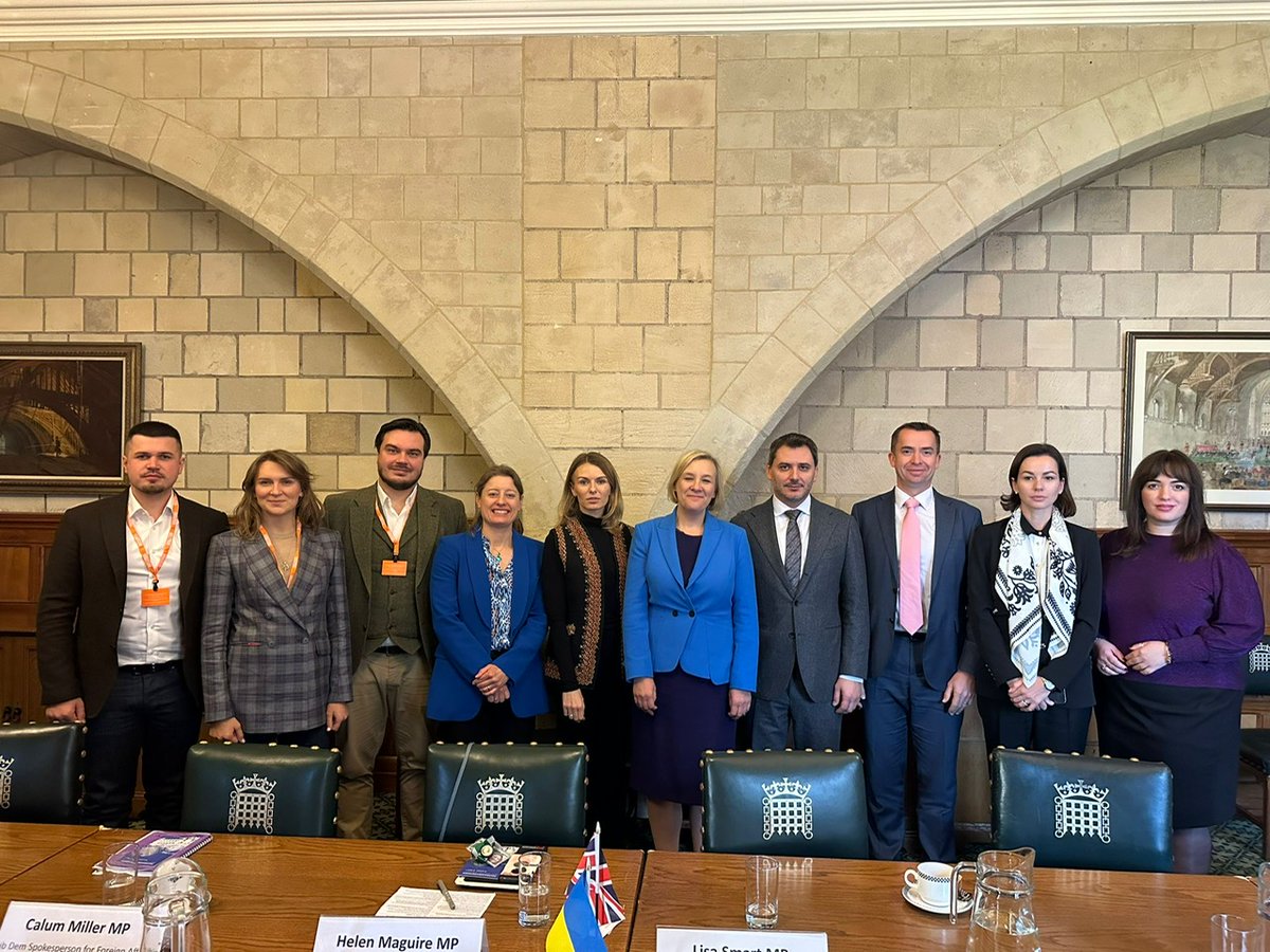 Helen Maguire BEM MP ๐ถ (@helenmaguiremp) on Twitter photo Met with #Ukrainian MPs from across the #political spectrum to discuss the situation in Ukraine & actions they would like us to take.
<a href="/LibDems/">Liberal Democrats</a> calling for a 'Save Ukraine' summit, to begin the seizure of frozen #Russian assets so the UK & our European allies can support them. Met with #Ukrainian MPs from across the #political spectrum to discuss the situation in Ukraine & actions they would like us to take.
<a href="/LibDems/">Liberal Democrats</a> calling for a 'Save Ukraine' summit, to begin the seizure of frozen #Russian assets so the UK & our European allies can support them.