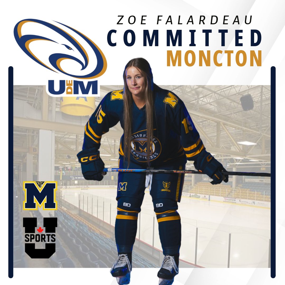 MissyJrCanes's tweet photo. 🚨 Commitment Alert 🚨 
The Jr. Hurricanes would like to congratulate Zoe Falardeau on her commitment to the Université de Moncton  ‘25. They are getting a physical and fierce defender!

Protect. Build. Believe. 

#sweepthesheds
#committed https://t.co/dnZd3oPN1I