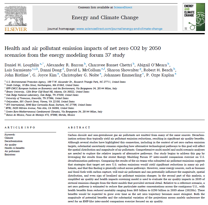 NEW PAPER: Decarbonization isn't just about climate—it's also about public health. We find that economy-wide CO2 reductions can lead to widespread improvements in air quality and health benefits, ranging from $65 billion to $250 billion annually by 2035.
 
A short thread…