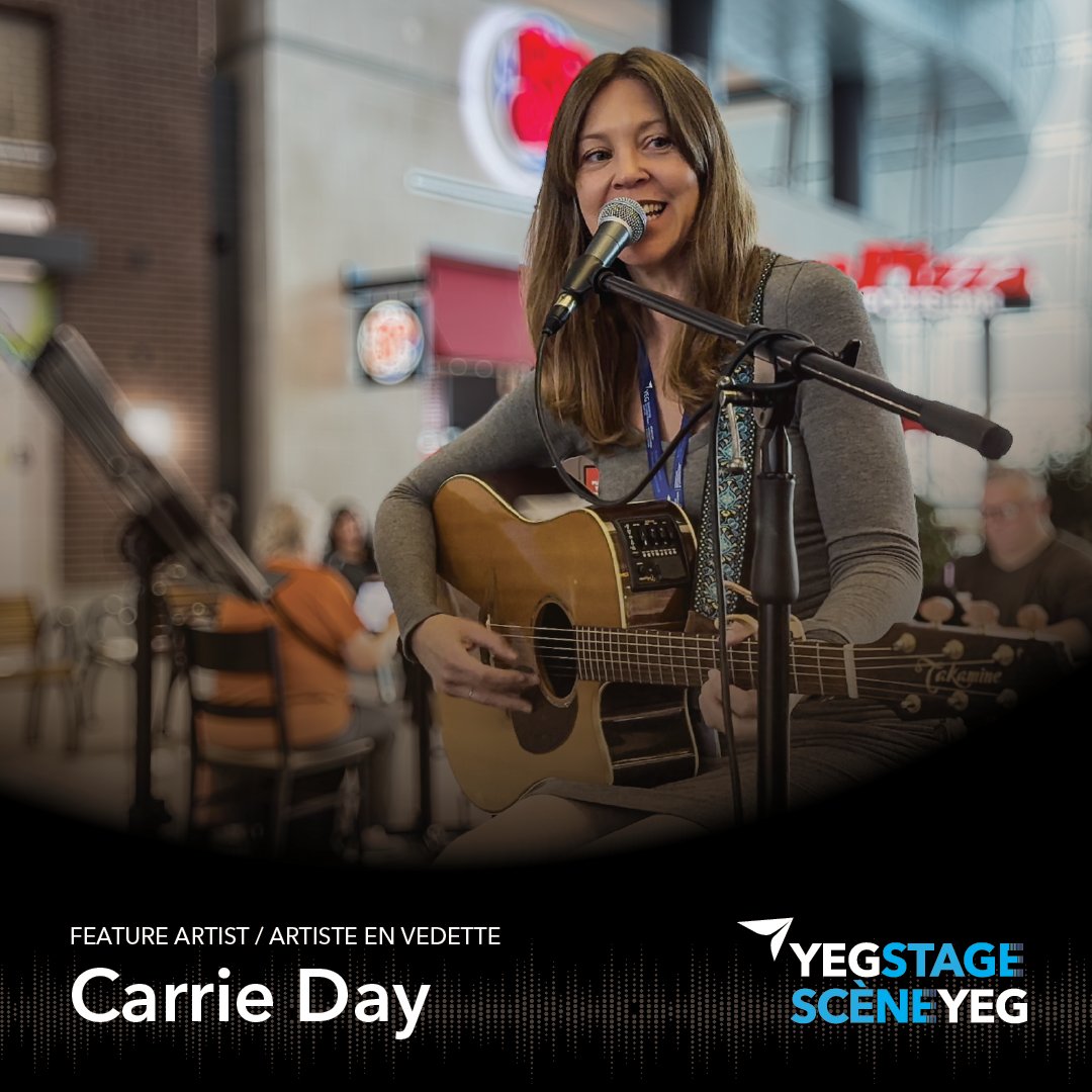 🎵✈<a href="/carriedaymusic/">carriedaymusic</a> est l’artiste en vedette sur la Scène YEG. ✈🎵

Carrie Day est auteure-compositrice-interprète et musicienne et l’on compare sa voix à un mariage entre celle de Joni Mitchell et de Cat Power.