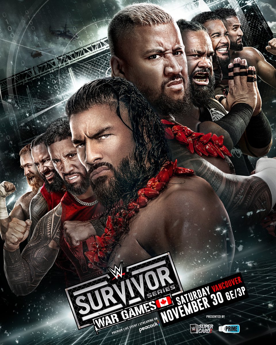 TripleH's tweet photo. When a bloodline divides… the WarGames begin.

#SurvivorSeries: WarGames streams live Nov. 30 from Vancouver, 6e/3p @peacock @WWENetwork https://t.co/EfkfRMOW0N