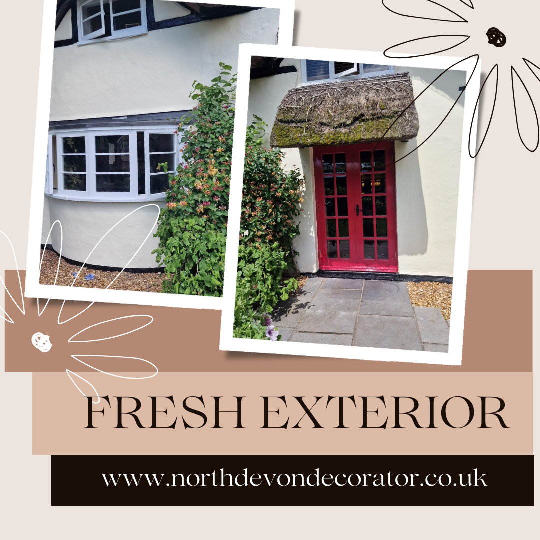 NorthDevonDecor's tweet photo. Does your property need a freshen-up?
Get in touch via the details on our website to arrange a quote.
https://t.co/PS9pShKss9 #northdevondecorator #painternorthdevon #painterbideford #painterbarnstaple #exteriordecorating #duluxmasonrypaint https://t.co/BdFmzf5gEw