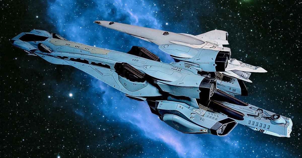 アルテナ星域会戦前に見られたこの2隻の並びは銀英伝艦船好きにはたまらないです。