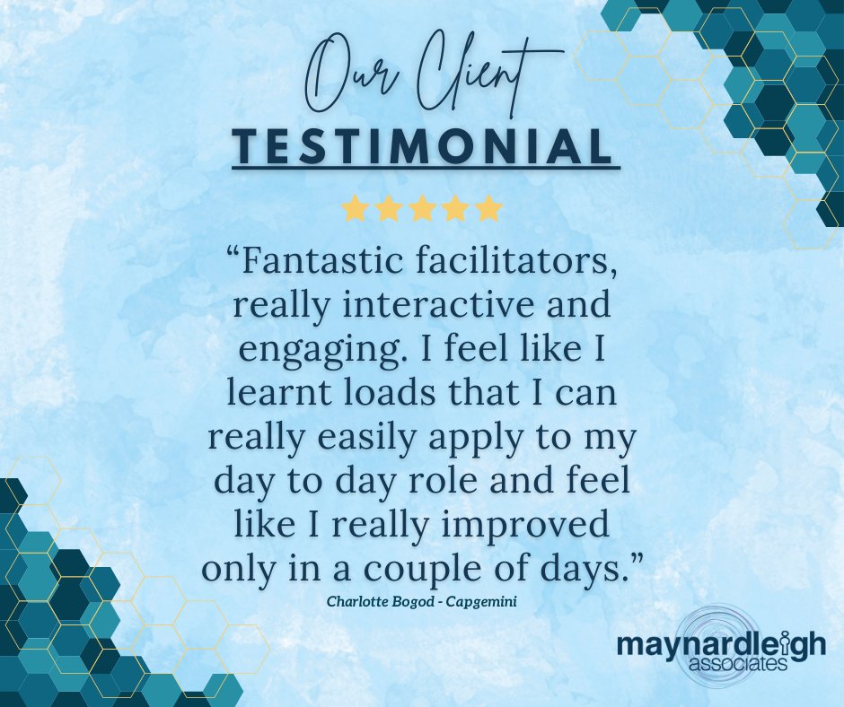 MaynardLeigh's tweet photo. Welcome to Testimonial Tuesday! 🌟 Today, we’re excited to share feedback from one of our amazing clients who attended our Presence course. Read what Charlotte had to say about her experience with us, and discover how our course helped her on her journey👏 https://t.co/2QEggNGkxj https://t.co/aWbSWyGERA
