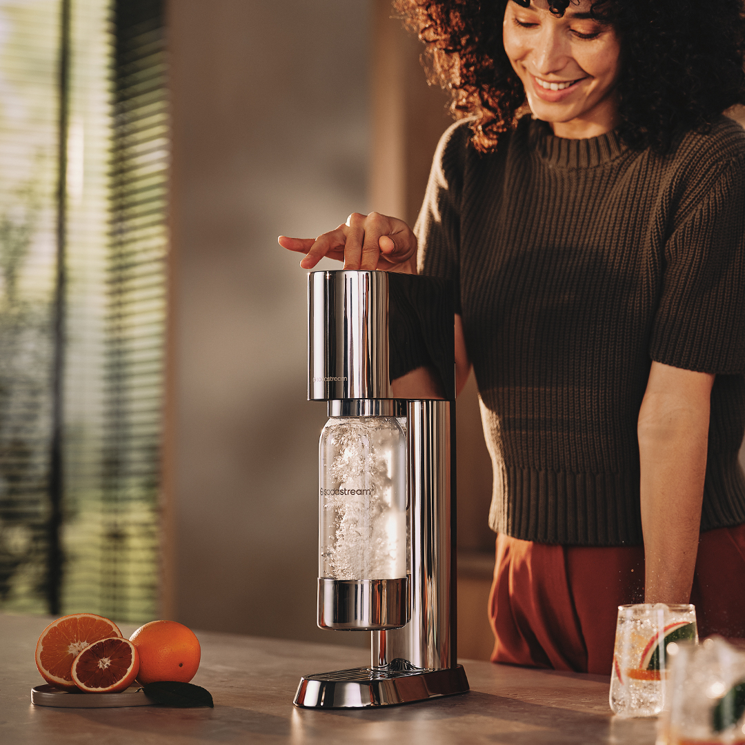 Belleza y funcionalidad se unen en Enso. ✨​ Diseño minimalista para tu cocina. #Enso #SodaStream #AguaConGas #diseño #tendencia #decoracion