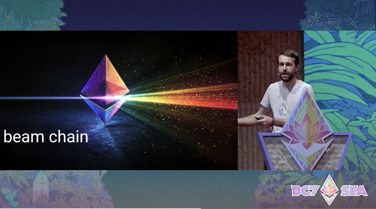 ETH速報:イーサリアム財団はDevconにてイーサリアム3.0となる「Beam  chain」を発表。CLにおけるzkEVMの実装でガスリミットの廃止、ビッグブロックやブロックタイムの大幅縮小におけるL1スケーリング「PoSからZK  Eraへの移行」を発表 #イーサリアム #仮想通貨 #Ethereum ...