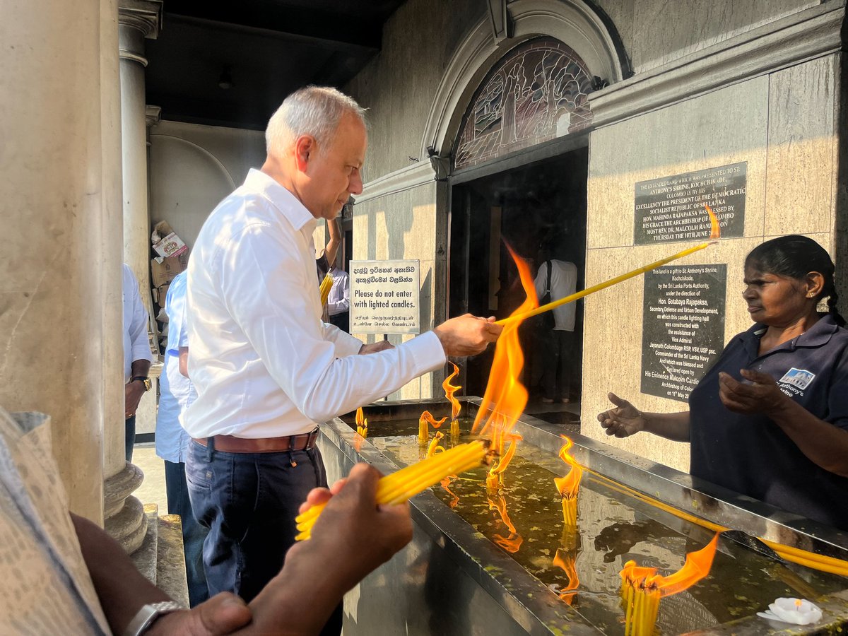 I visited St. Anthony's Church in Kochchikade, Colombo—a sanctuary where devotees from Catholic, Buddhist, Hindu, and Muslim faiths come to express their troubles and seek relief from the divine. I participated in the religious observances there, met with the priests, and