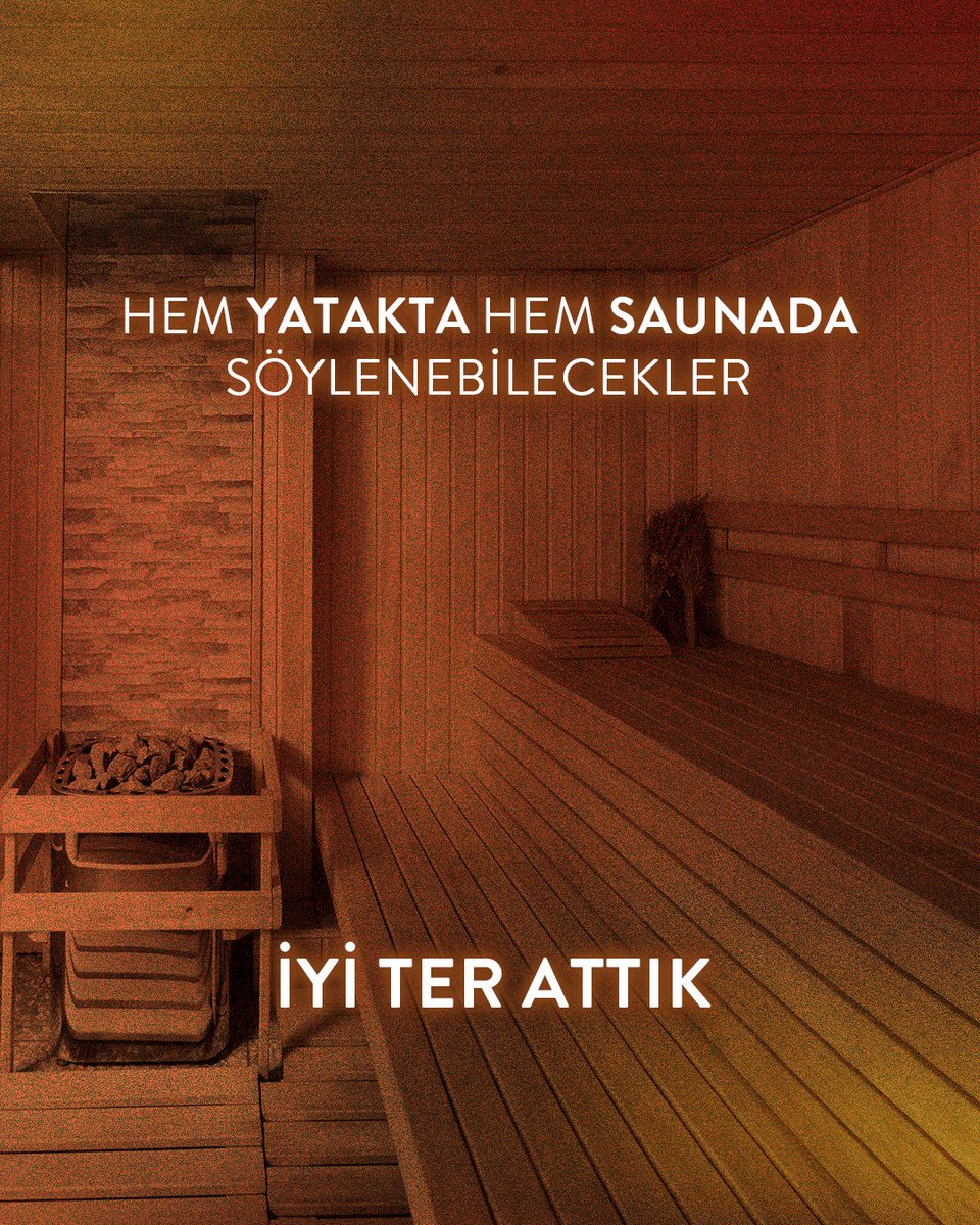 Kalori de yakmışızdır… 😜 Yorumlara hem yatakta hem de saunada söylenebilecek bir cümle bırak. 🧖🏻‍♀️🧖🏻