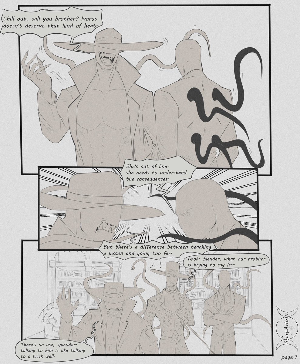 sharpartistic's tweet photo. Little comic that I’m making called Shattered innocence.

#creepypasta #slenderman #splendorman #offenderman #creepypastacomic #creepypastacomic https://t.co/CUvi4Jjrny
