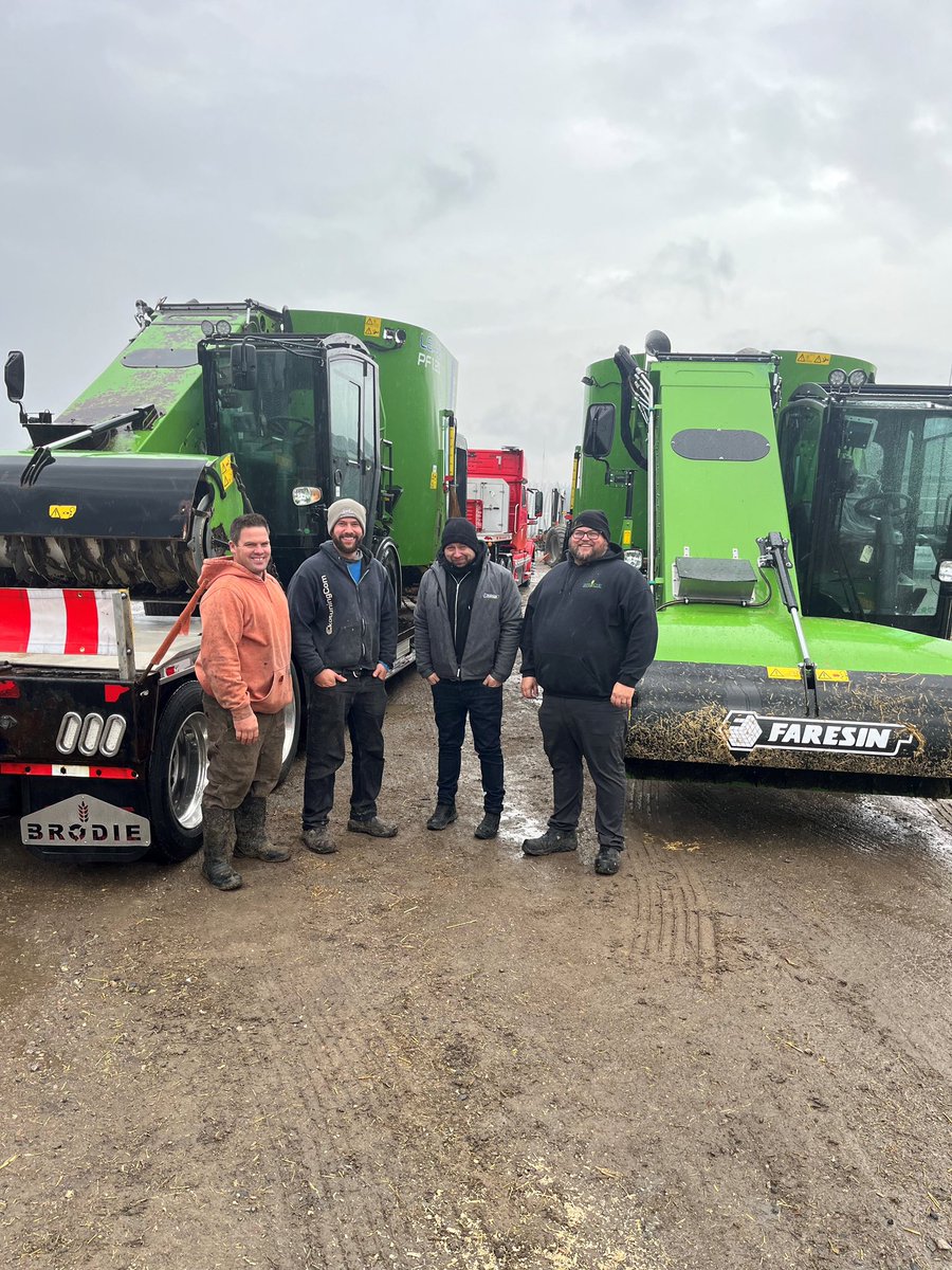 Congrats on another Faresin! We enjoyed our trip up North to deliver the new mixer and visit with Kim and Lee. Thank you for being a Brodie Ag customer! “