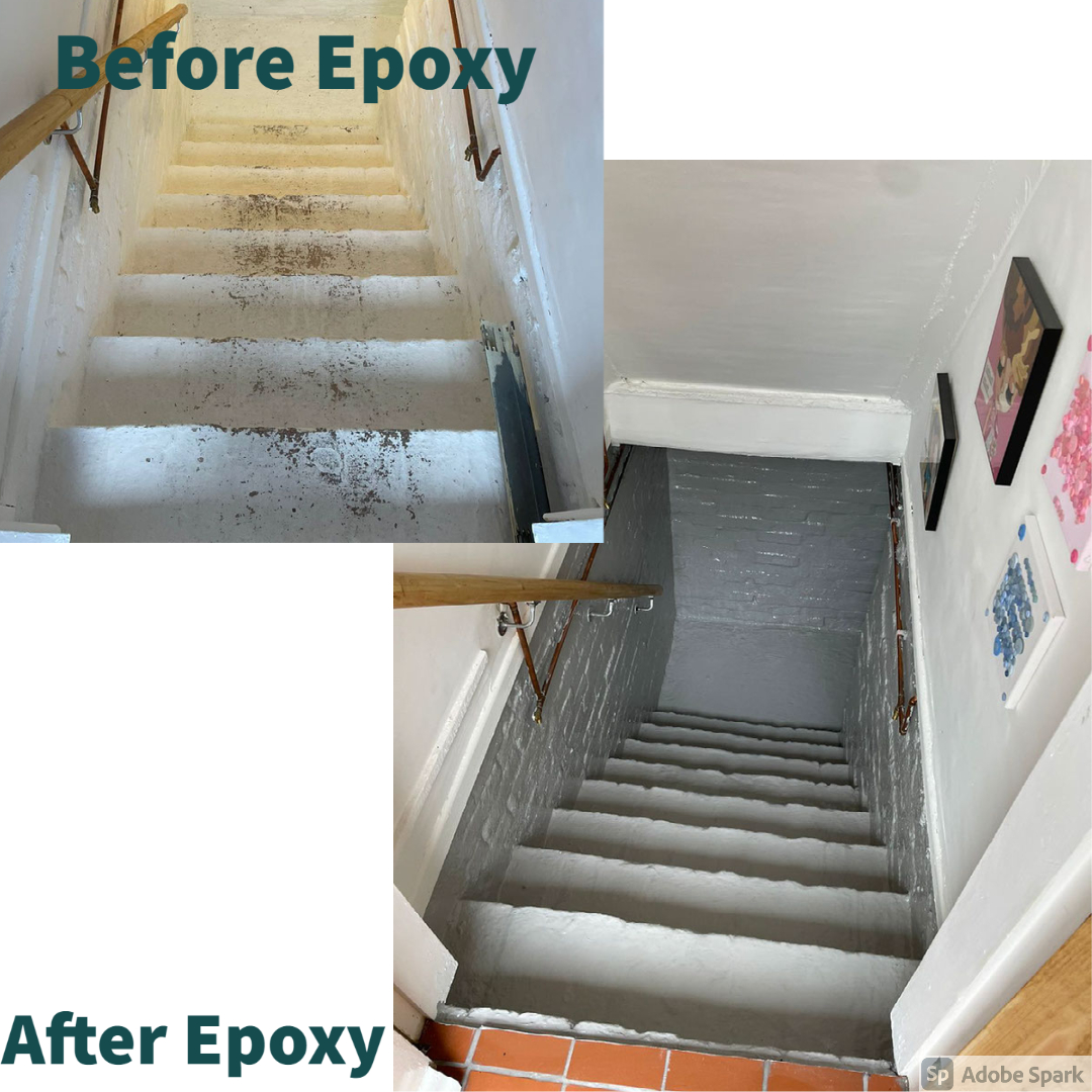 DampSolutions1's tweet image. Cellar was showing signs of high moisture content &amp;amp; salt contamination. Customer had no interest in attaining a fully plastered finish to the wall, which meant that our 2-part epoxy resin coating was a perfect cost effective solution to this problem. #epoxycoating