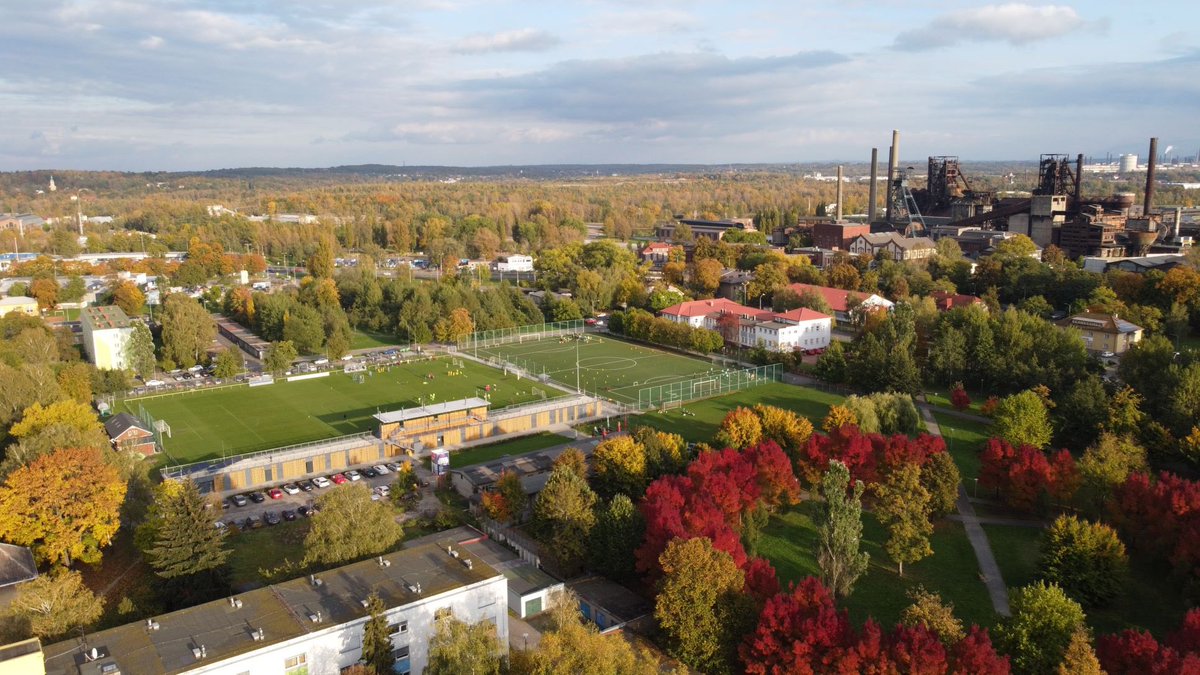 Ostravsko's tweet photo. Fotbalový areál Hlubina a Dolní Vítkovice https://t.co/m6DZFxuQ99