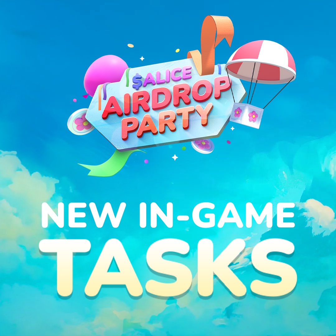 MyNeighborAlice's tweet photo. Neighborsss, all the bells out there should ring in celebration: the third wave of the $ALICE Airdrop Party is finally here 🥳 🔔

The last wave of our season airdrop is finally here, ready to bring you lots of fun and new in-game quests!

See you in Lummelunda, Neighbors! 🌸 https://t.co/i62HgDywN8
