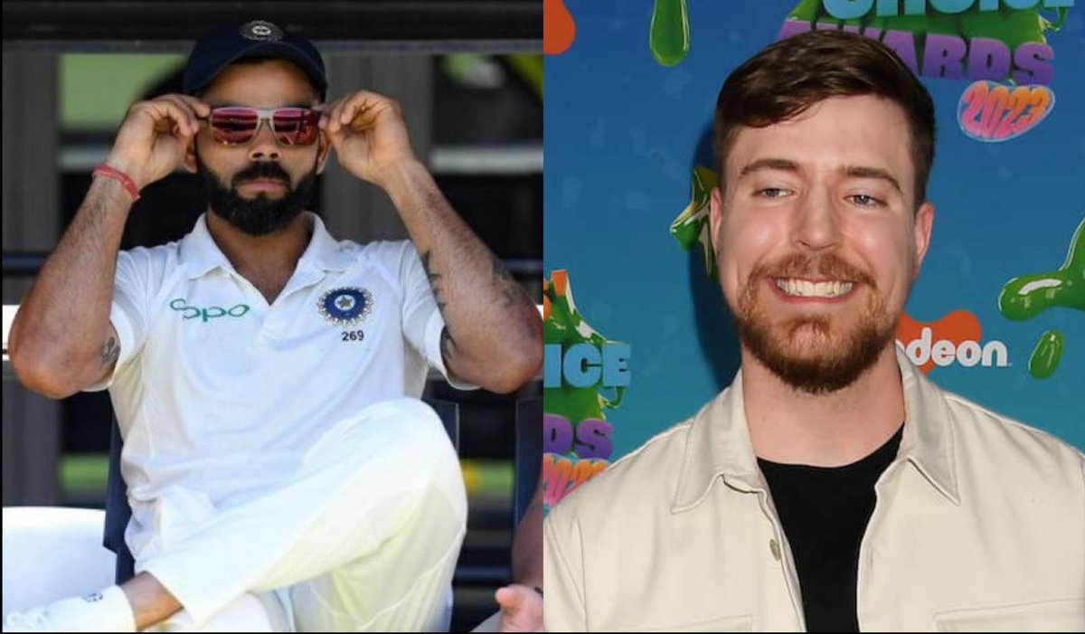 TrulyBrijesh's tweet photo. Biggest Youtuber in the World Mr. Beast said -

"I'd love to shoot with Virat Kohli as soon as Virat Kohli gives me a date or time and I will be there".

#ViratKohli https://t.co/d2i2tCkvoP
