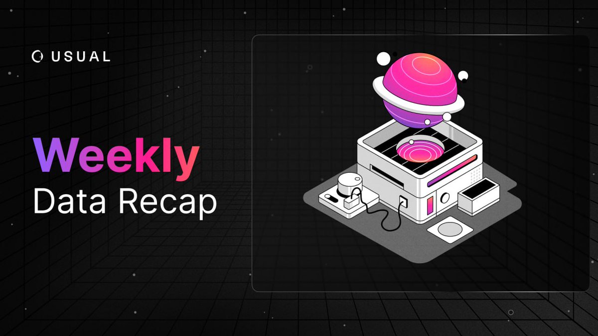 📊 Weekly Data Recap 📊

The market’s heating up, and Usual is right there with it, showing stable and resilient growth amidst the momentum.

🧵 Here’s your data recap: