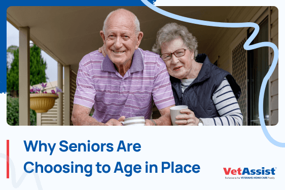 VHCVetAssist's tweet photo. Why are so many seniors choosing to age in place? Staying at home supports independence, well-being, and comfort. Learn how to support aging loved ones at home with tips on adapting their home, setting up routines, and exploring how our VetAssist program can help qualifying V ... https://t.co/Q2fCk6b2SC