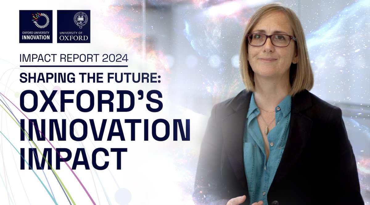 Oxford University Innovation (@oxuinnovation) on Twitter photo 🚀 Oxford University Innovation today launches its 2024 Impact Report showing how Oxford’s research drives real-world change across society, the economy, and the environment.
<a href="/OxUInnovation/">Oxford University Innovation</a> <a href="/UniofOxford/">University of Oxford</a>
🎥shorturl.at/tjRh6
🔗 impactreport2024.innovation.ox.ac.uk
#StartedinOxford 🚀 Oxford University Innovation today launches its 2024 Impact Report showing how Oxford’s research drives real-world change across society, the economy, and the environment.
<a href="/OxUInnovation/">Oxford University Innovation</a> <a href="/UniofOxford/">University of Oxford</a>
🎥shorturl.at/tjRh6
🔗 impactreport2024.innovation.ox.ac.uk
#StartedinOxford