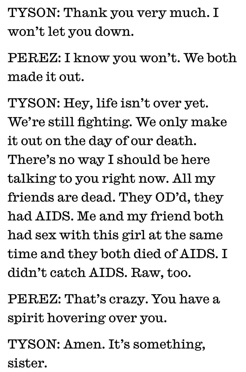 jhnevins's tweet photo. We asked Rosie Perez to interview Mike Tyson before his big bout with Jake Paul. Here’s one wild excerpt. https://t.co/XdQOrUx0q1 https://t.co/hI6LmDHFKF