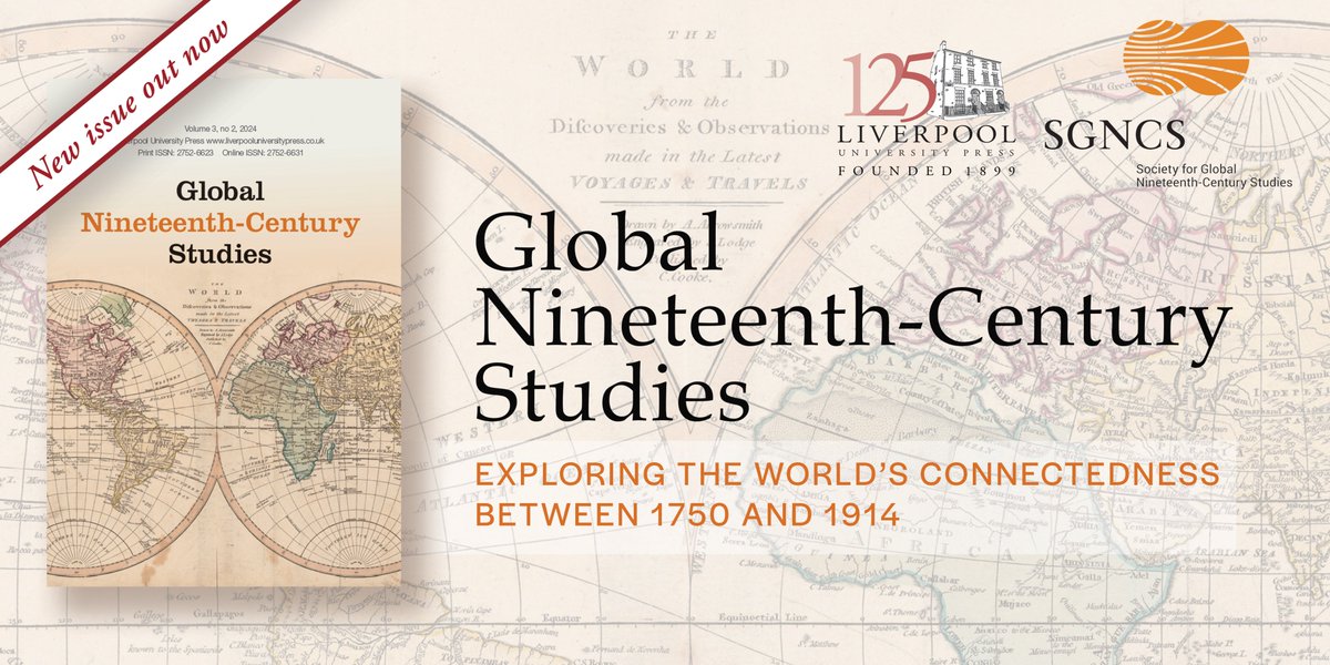 Liverpool University Press (@livunipress) on Twitter photo NEW ISSUE | Vol 3.2 includes analysis of 'Les Cenelles', an Afro-Creole anthology of #RomanticPoetry in French; British travel narratives on China, 1797–1805; and Olive Schreiner’s 'From Man to Man'. Browse all articles online 👉bit.ly/GNCS-Vol-3-2
<a href="/global19c/">Society for Global Nineteenth-Century Studies</a> @C19Americanists NEW ISSUE | Vol 3.2 includes analysis of 'Les Cenelles', an Afro-Creole anthology of #RomanticPoetry in French; British travel narratives on China, 1797–1805; and Olive Schreiner’s 'From Man to Man'. Browse all articles online 👉bit.ly/GNCS-Vol-3-2
<a href="/global19c/">Society for Global Nineteenth-Century Studies</a> @C19Americanists