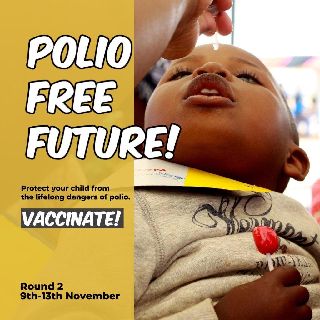 Jacykinuthia's tweet photo. Vaccination is the only safeguard against polio. Protect your child by getting them vaccinated today!
#EndPolioKE
#PolioVaccinesWork https://t.co/q0JGhtzboQ