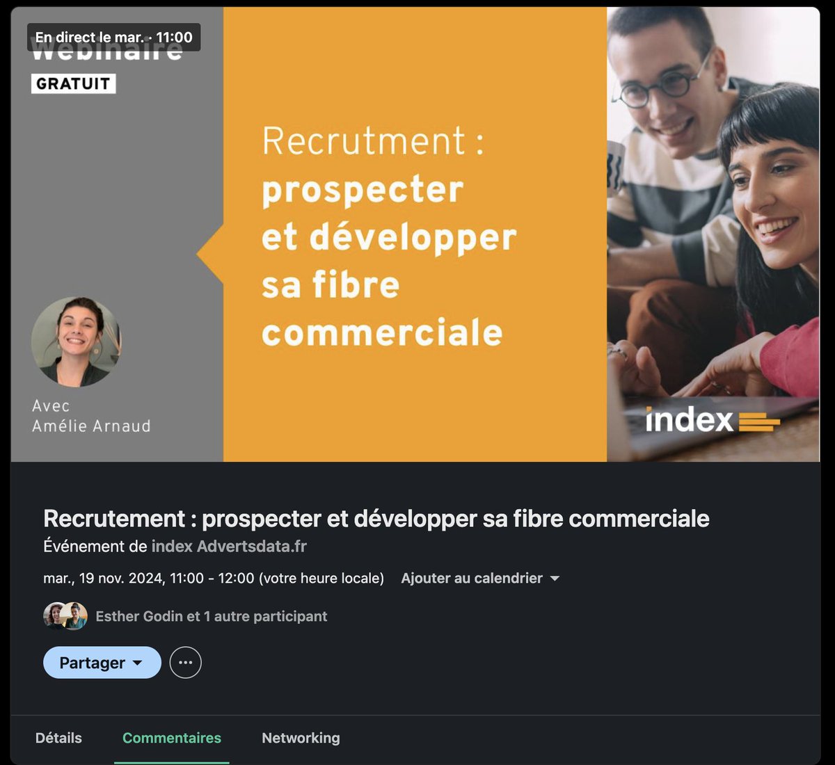 📣 Live sur le placement actif - Mardi 19 Novembre, 11H : linkedin.com/events/recrute…