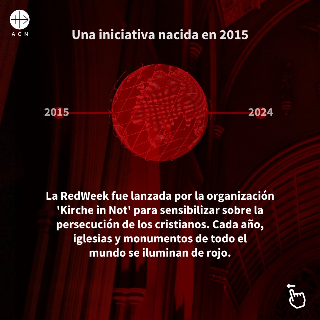 ACN_Chile's tweet photo. 🔴 RedWeek 2024 (16-24 nov): Cuando el rojo habla más fuerte que las palabras. 350 millones de cristianos viven bajo persecución. Esta semana, el mundo se ilumina por ellos.
#RedWeek2024 #LibertadReligiosa https://t.co/6itYxBia5g https://t.co/Coc1PL86sx