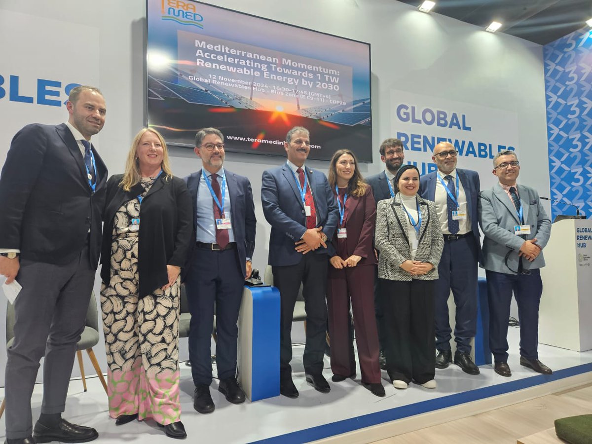 Now at COP29 in Baku
TeraMed First High level Meeting
Mediterranean Momentum: Accelerating Towards 1TW Renewable Energy by 2030

#Teramed 
#GreenEnergy #EcoFriendly #RenewableEnergy #CleanEnergy #FutureOfEnergy #GreenFuture #RenewableEnergy #SustainableDevelopment #Mediterranean