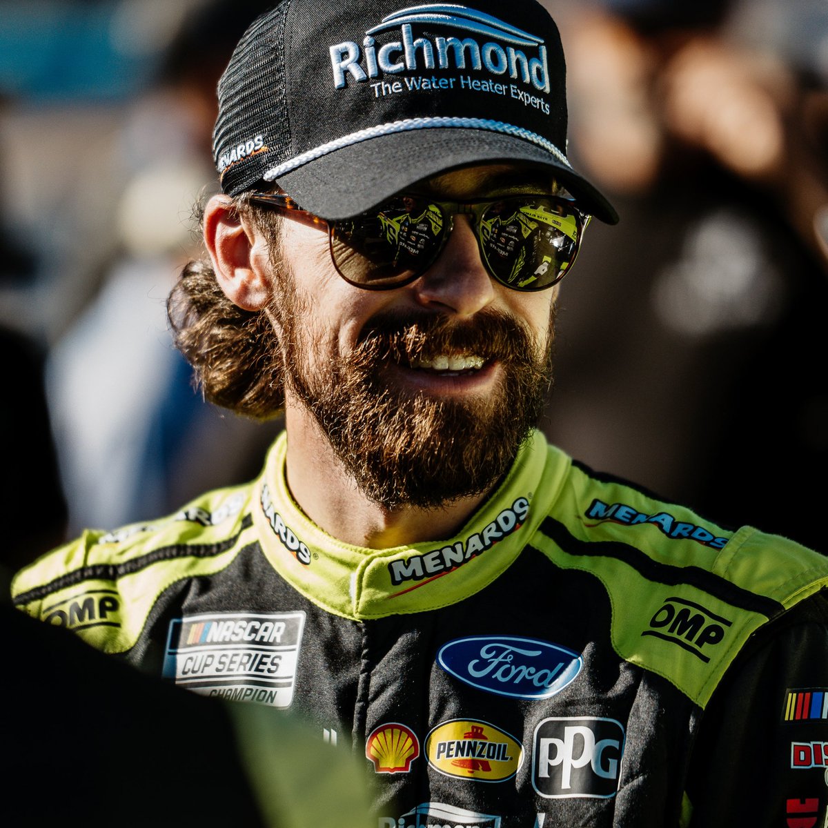 Blaney's tweet image. The 12-Team was amazing and fought all year. It was close. We were there but just came up short. Proud and thankful to @Team_Penske and all of our partners. Congratulations to RP on 3 in a row and to the 22 Team on their 3rd Championship. We will be ready to chase another in 2025