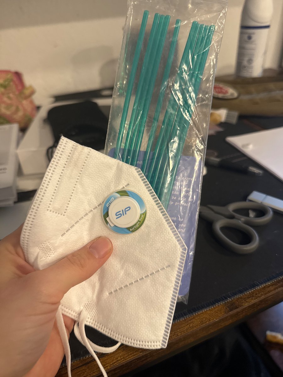 thebossenova's tweet photo. Got my sip mask ready for my flight(s) this weekend!!!! Itโs hard for me to not drink water for over 12hrs so this will be a lifesaver
#CovidIsntOver #pandemicisntover #maskup #keepmasking https://t.co/pml0hJomvE