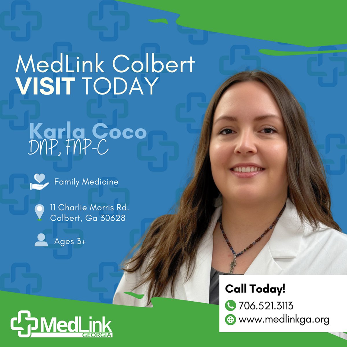 no_gapp's tweet photo. 🌟 Meet Karla Coco, FNP! 🌟Karla is a certified Family Nurse Practitioner at MedLink's Colbert office, offering comprehensive primary healthcare for patients ages 3 to 100! https://t.co/ma9kuwDpS7