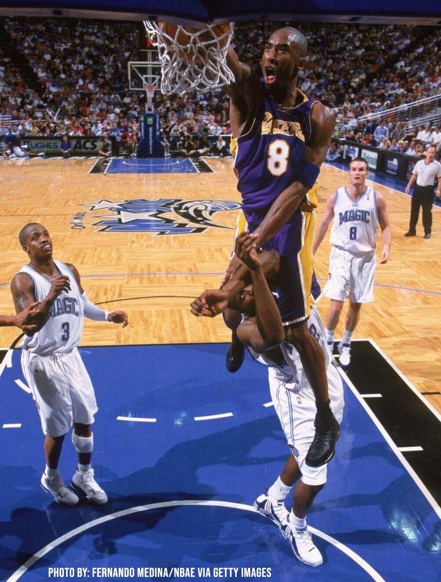 Ballislife's tweet photo. 20 years ago today, Kobe Bryant baptized rookie Dwight Howard!     

One of the greatest posters ever. https://t.co/U0dX4nk36m