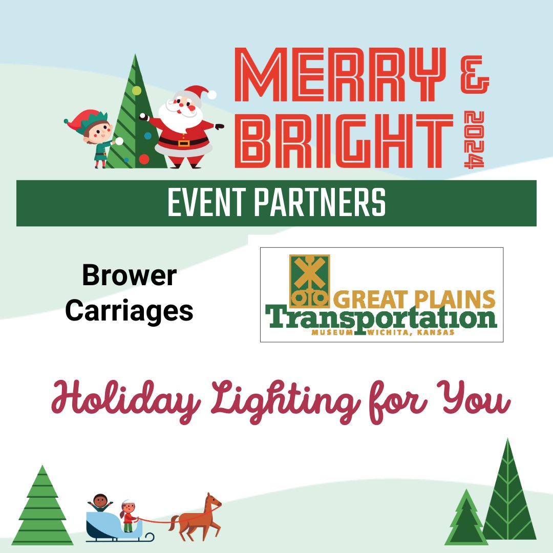 Let's give a shout-out to our event partners who are helping us bring the fun to this year's Merry &amp; Bright event! Show these businesses some love and make sure you have November 21st on your calendar for Merry &amp; Bright at Union Station in Wichita!

bit.ly/3BY5Nlp
