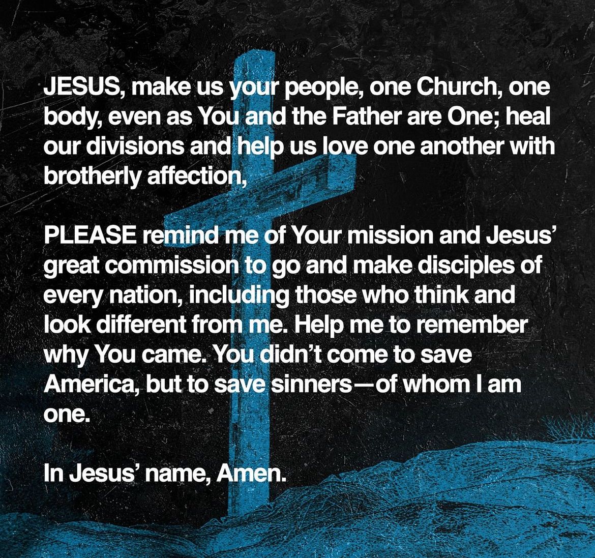 A post-election prayer…