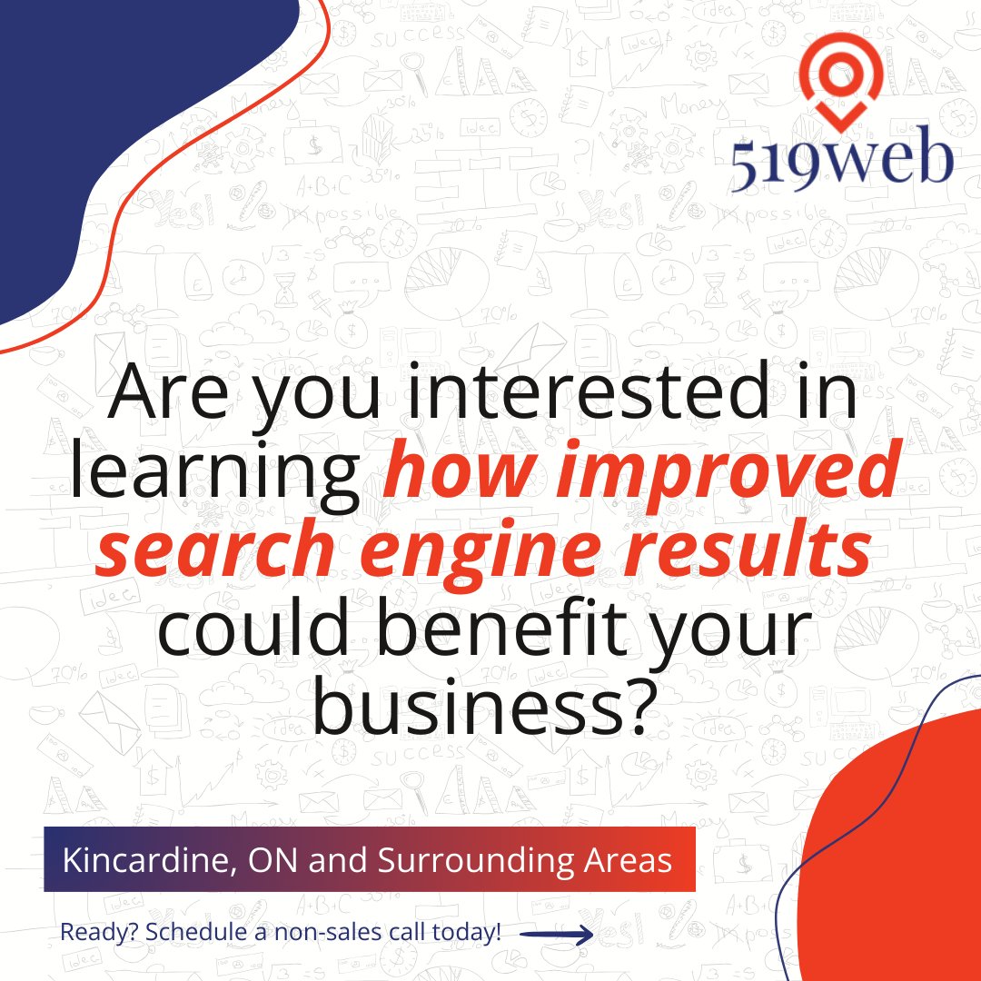519web's tweet image. Boost your visibility where it matters! Discover how climbing the search engine ladder can expand your audience and drive your business forward. Don't stay hidden—shine online!
#digitalmarketing #519webPPL #websiteproject #webdevelopmentontario #womeninbusiness