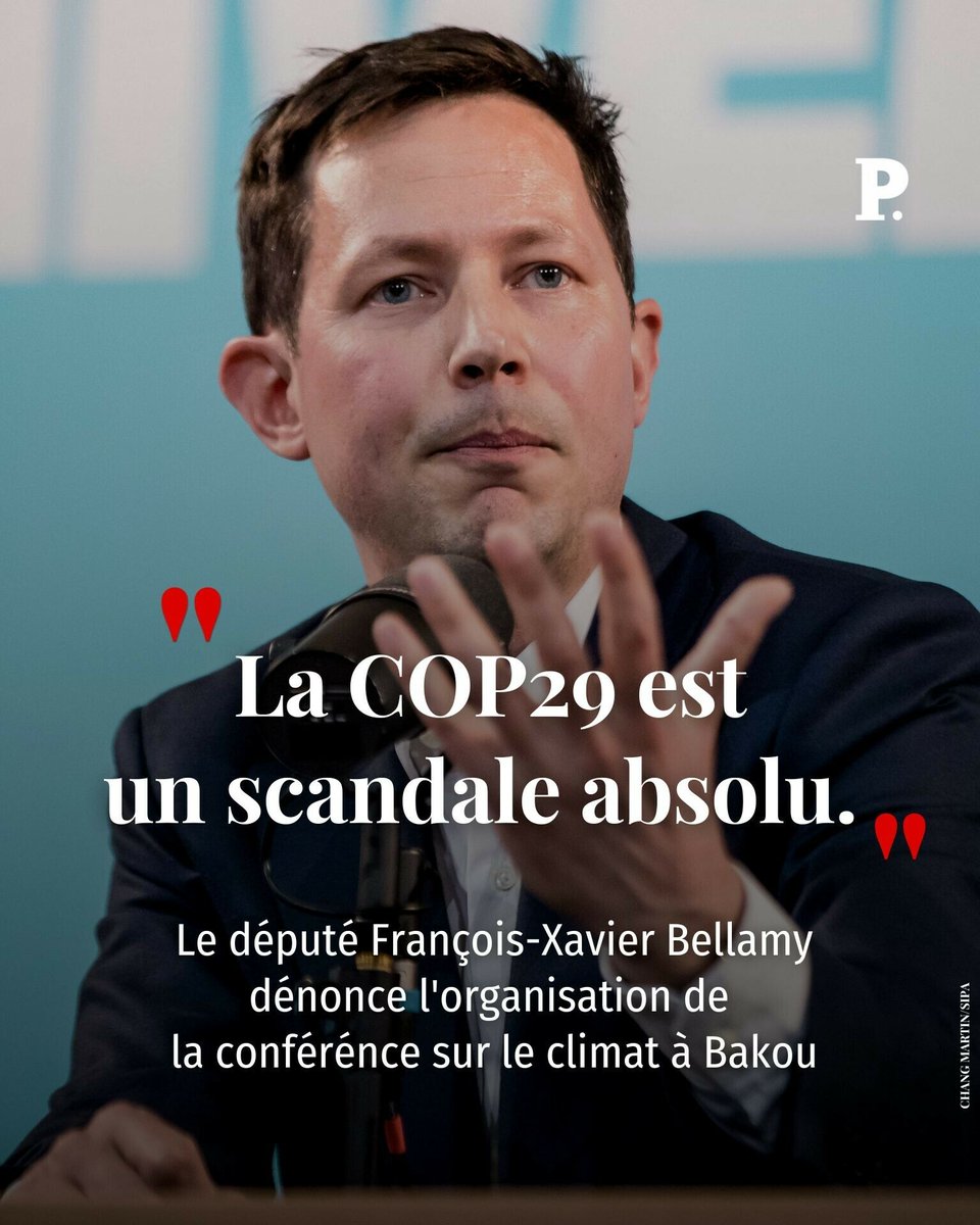 LePoint's tweet image. Alors que l’Azerbaïdjan accueille la Conférence sur le climat, le député européen @fxbellamy dénonce les agissements de ce régime autocratique en Europe.
➡️ l.lepoint.fr/q83 #COP29

Par @Eberretta