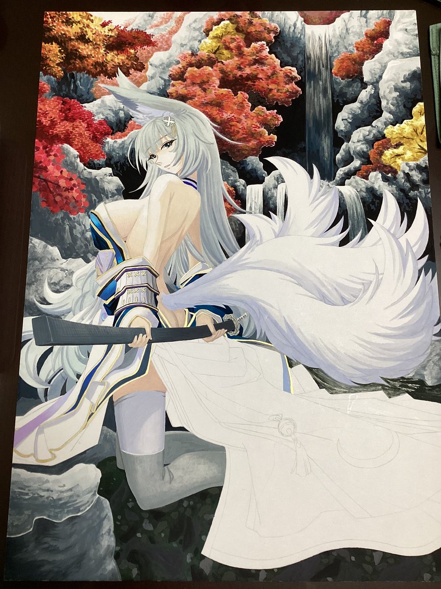 アズレン「過去に何度か発言してますが、私が瀧の絵を描く時は、その当時の画力を総動員したその」|真オーゼ（(@_@))のイラスト