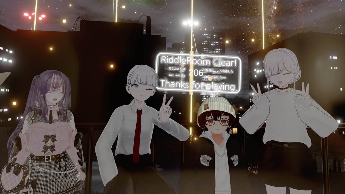 toguruii's tweet photo. Readroom-りどるーむ-206番目のクリアです！
謎解き得意なフレンドさんに助けられました😂
#VRCHAT #Readroom https://t.co/ZxwRVjGVaD