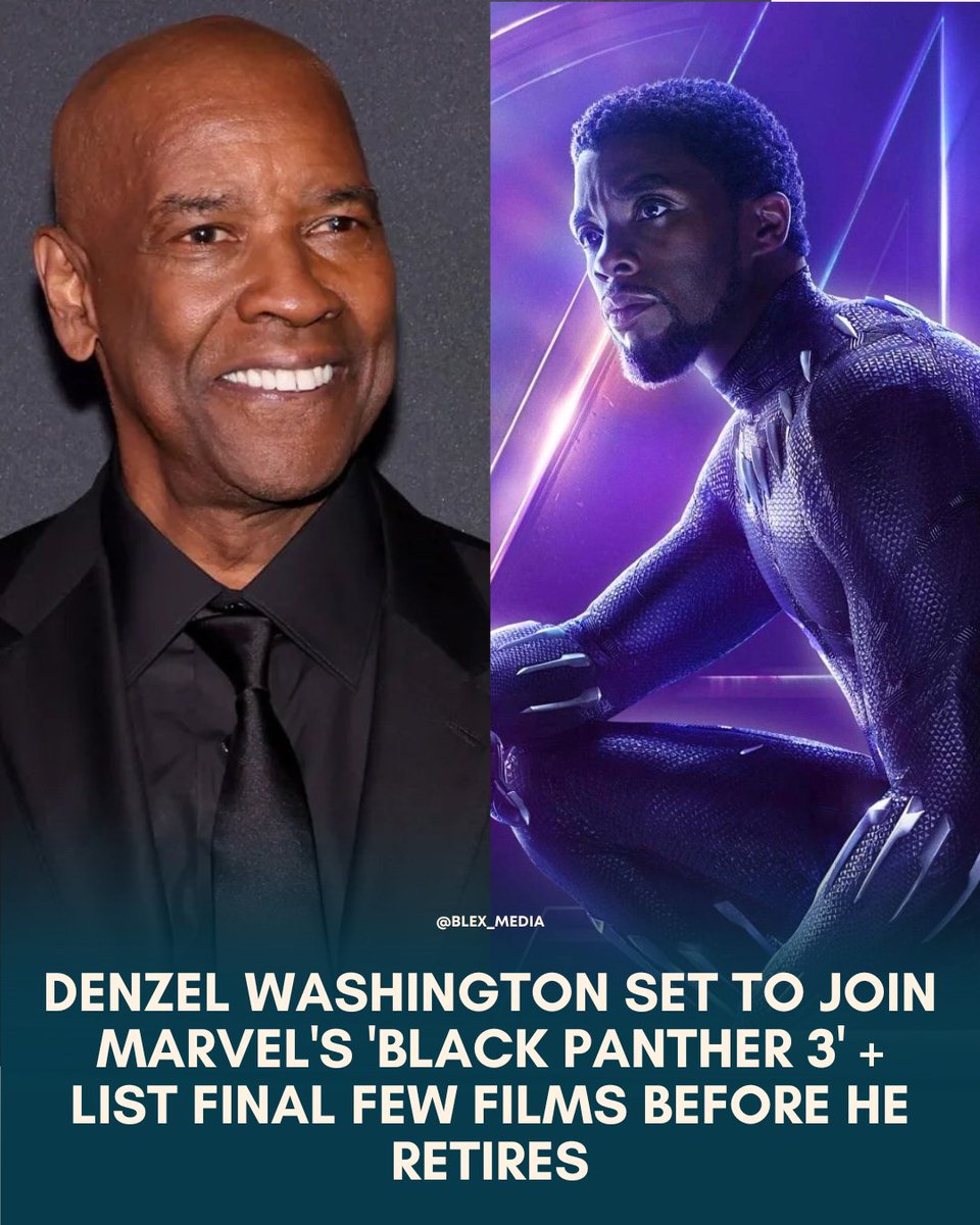 blex_media's tweet photo. Denzel Washington is trading Rome for Wakanda! 

https://t.co/OmnuGI26cJ https://t.co/PdEQDpaAIu