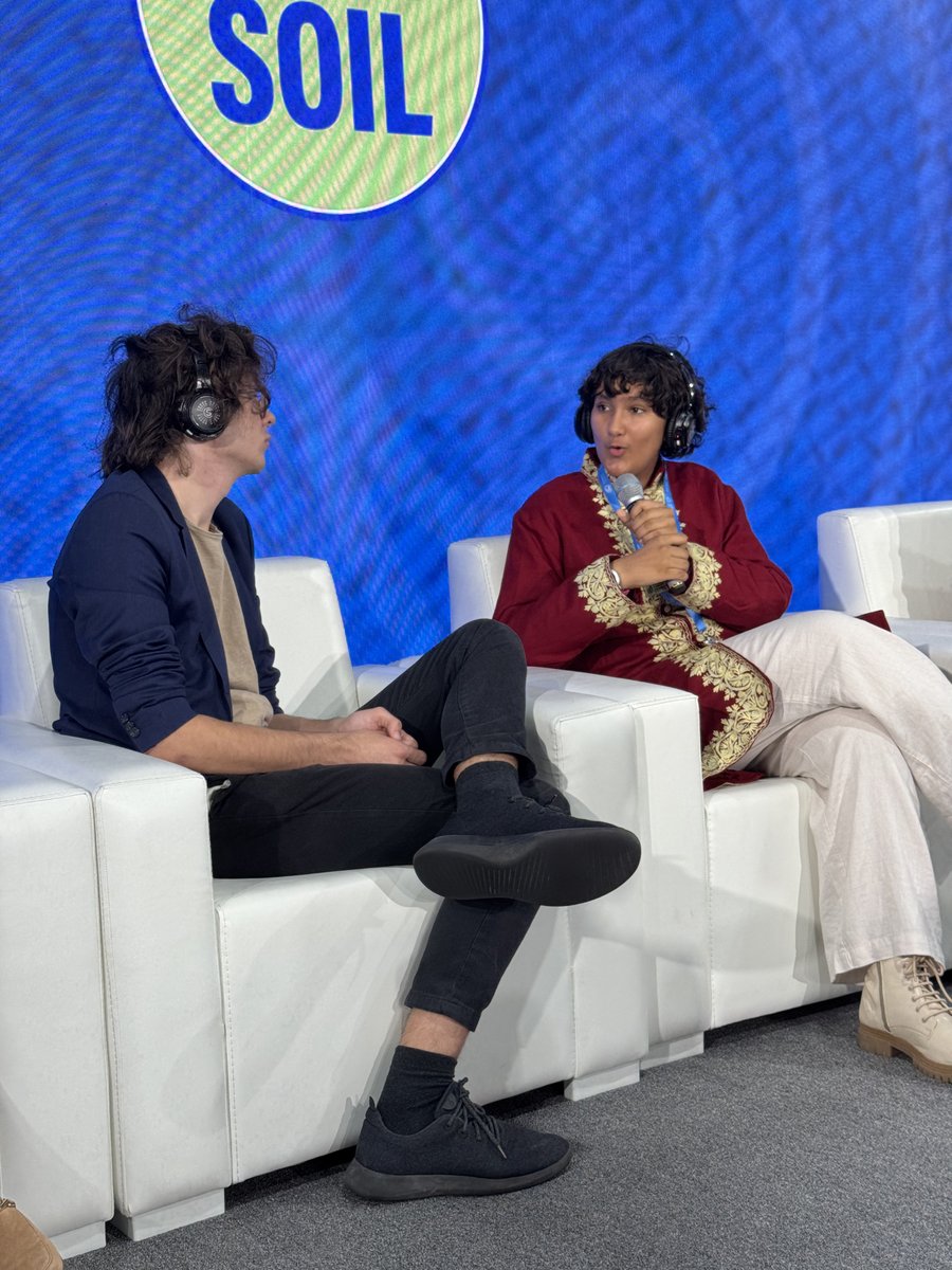 🌍 Youth Roundtable: Voices of the Future 🌱

At COP29, young changemakers came together to bring soil into the forefront of ecological conversations.🌾 From soil fertility and forest restoration to sustainable farming and supporting smallholder farmers, their message was clear: