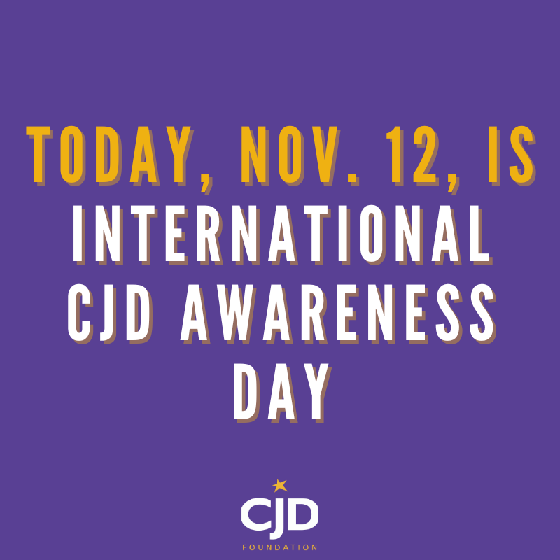CJDFoundation's tweet photo. Today is International CJD Awareness Day, where we can join others around the world to honor our loved ones, raise awareness, and advocate for research and medical education. #CJDawareness #IntlCJDAwarenessDay #cureCJD #CJDFoundation #CJDday https://t.co/aXcczkomBH
