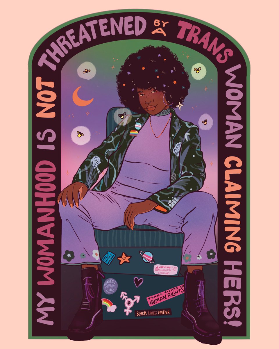 liberaljanee's tweet image. My womanhood is not threatened by a trans woman claiming hers ♥