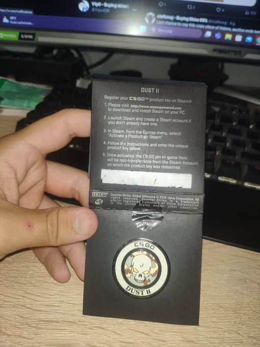 Vipo428's tweet photo. Some genuine pins with codes :)
Hit me before major and get your new pins!! :D
Cache, Cobble, DD2, Hydra, Bloodhound, Inferno and more! 

#cs2 #csgo #cspin #cspins #csgopin #cs2pin #genuinepin #collectiblepin https://t.co/SWwBsOMnXJ