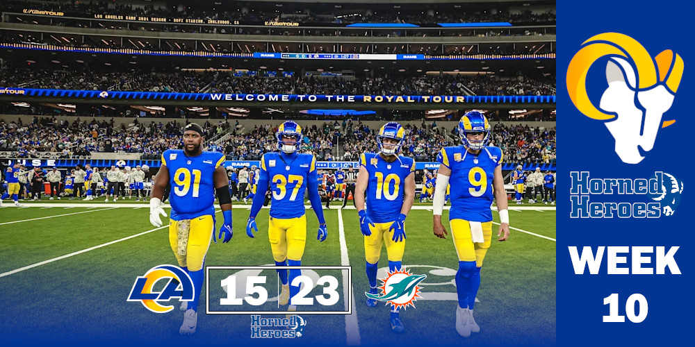 Le tradizioni sono importanti. Nel football sono quasi considerate sacre. Sarà forse per quello che i Rams non hanno voluto rompere la tradizione che li vuole sconfitti contro i Miami Dolphins.
hornedheroes.huddle.org/2024/11/12/mon…