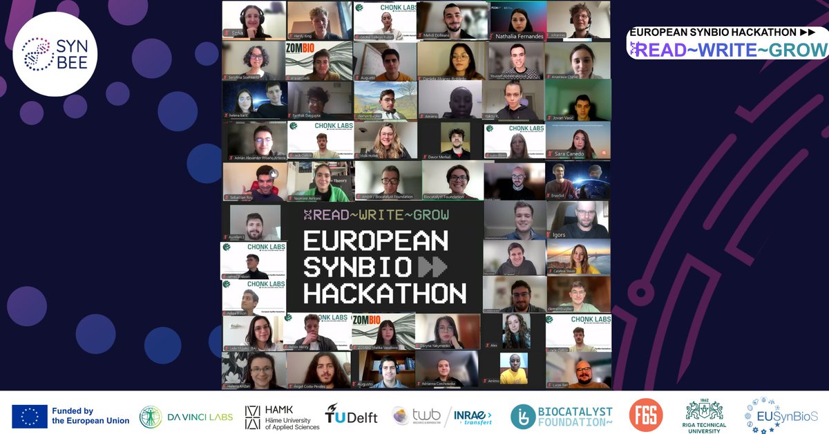 The #European #SynBio #Hackathon, hosted by the Biocatalyst Foundation, was successfully over! 🎉 🎉

Read more about participants, presentations, mentors, judges and the 3 winners here: synbee.eu/european-synbi….